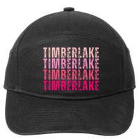 Timberlake Personalized Name I Love Timberlake 7-Panel Snapback Hat