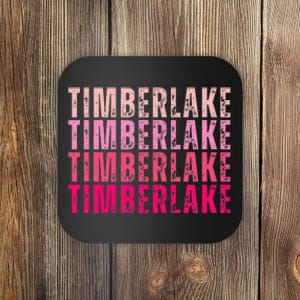 Timberlake Personalized Name I Love Timberlake Coaster