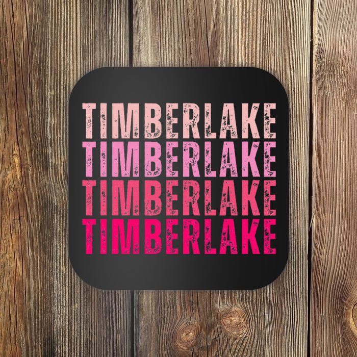 Timberlake Personalized Name I Love Timberlake Coaster