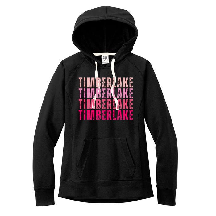 Timberlake Personalized Name I Love Timberlake Women's Fleece Hoodie