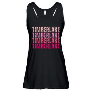 Timberlake Personalized Name I Love Timberlake Ladies Essential Flowy Tank