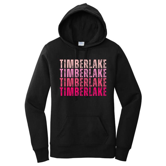 Timberlake Personalized Name I Love Timberlake Women's Pullover Hoodie