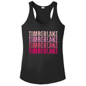 Timberlake Personalized Name I Love Timberlake Ladies PosiCharge Competitor Racerback Tank