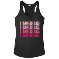 Timberlake Personalized Name I Love Timberlake Ladies PosiCharge Competitor Racerback Tank