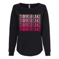 Timberlake Personalized Name I Love Timberlake Womens California Wash Sweatshirt