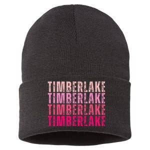 Timberlake Personalized Name I Love Timberlake Sustainable Knit Beanie