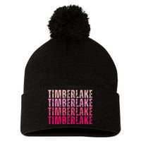 Timberlake Personalized Name I Love Timberlake Pom Pom 12in Knit Beanie