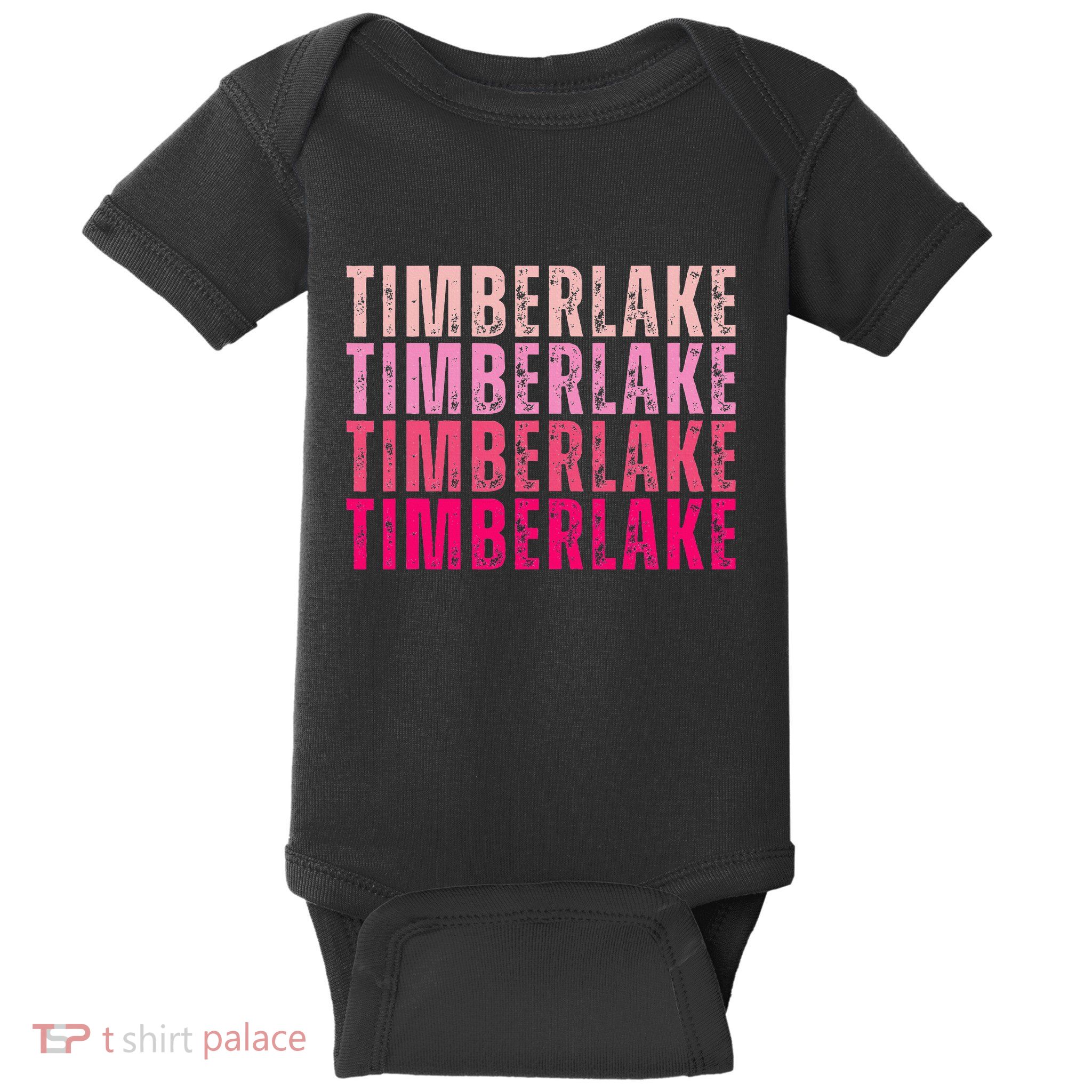Timberlake Personalized Name I Love Timberlake Baby Bodysuit