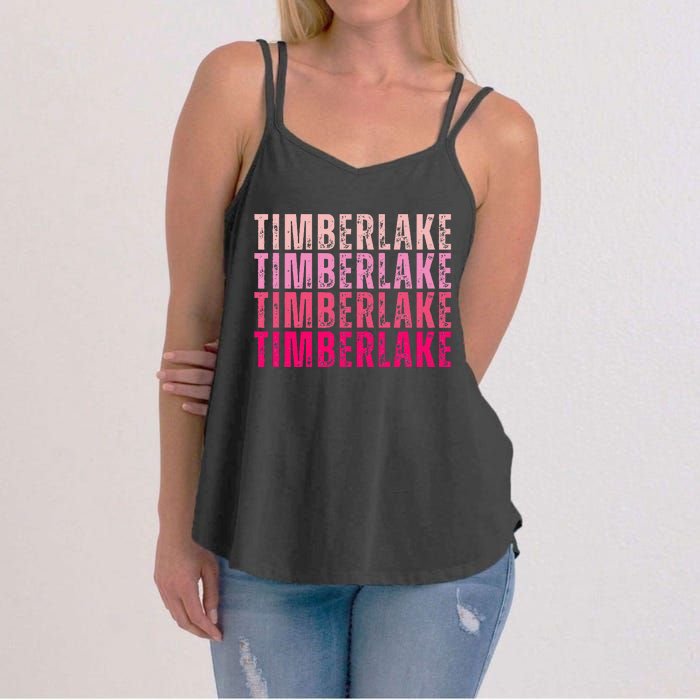 Timberlake Personalized Name I Love Timberlake Women's Strappy Tank