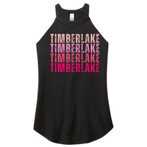 Timberlake Personalized Name I Love Timberlake Women's Perfect Tri Rocker Tank