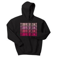 Timberlake Personalized Name I Love Timberlake Kids Hoodie