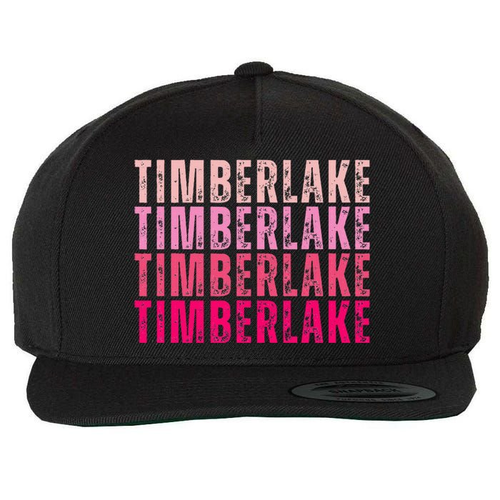 Timberlake Personalized Name I Love Timberlake Wool Snapback Cap