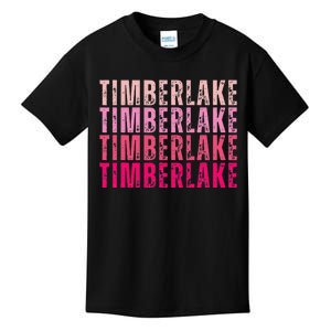 Timberlake Personalized Name I Love Timberlake Kids T-Shirt