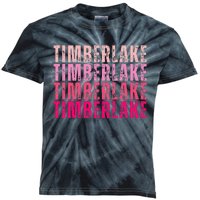 Timberlake Personalized Name I Love Timberlake Kids Tie-Dye T-Shirt