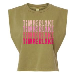 Timberlake Personalized Name I Love Timberlake Garment-Dyed Women's Muscle Tee