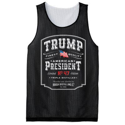 Trump President N 47 Vintage Whiskey Usa Mesh Reversible Basketball Jersey Tank