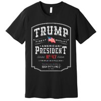 Trump President N 47 Vintage Whiskey Usa Premium T-Shirt