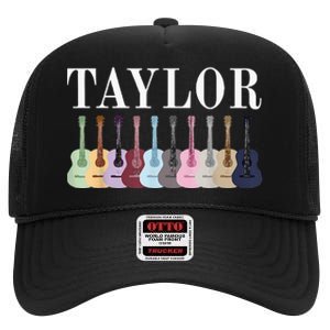 Taylor Personalized Name I Love Taylor High Crown Mesh Back Trucker Hat