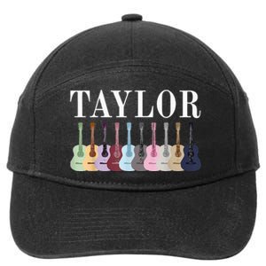 Taylor Personalized Name I Love Taylor 7-Panel Snapback Hat