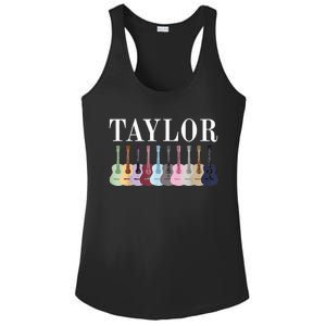 Taylor Personalized Name I Love Taylor Ladies PosiCharge Competitor Racerback Tank