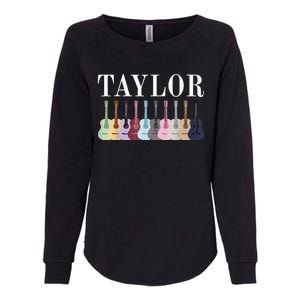 Taylor Personalized Name I Love Taylor Womens California Wash Sweatshirt