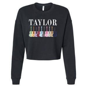 Taylor Personalized Name I Love Taylor Cropped Pullover Crew