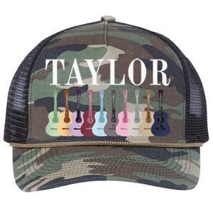 Taylor Personalized Name I Love Taylor Retro Rope Trucker Hat Cap