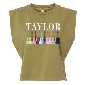 Taylor Personalized Name I Love Taylor Garment-Dyed Women's Muscle Tee