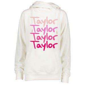 T.aylor Personalized Name Womens Funnel Neck Pullover Hood