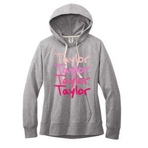 T.aylor Personalized Name Women's Fleece Hoodie