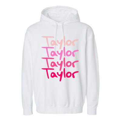 T.aylor Personalized Name Garment-Dyed Fleece Hoodie