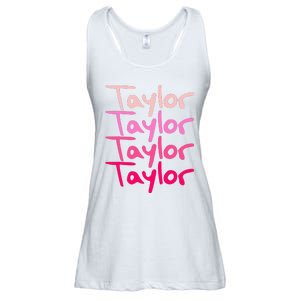 T.aylor Personalized Name Ladies Essential Flowy Tank