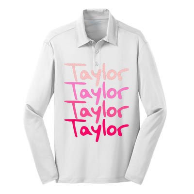 T.aylor Personalized Name Silk Touch Performance Long Sleeve Polo