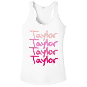 T.aylor Personalized Name Ladies PosiCharge Competitor Racerback Tank