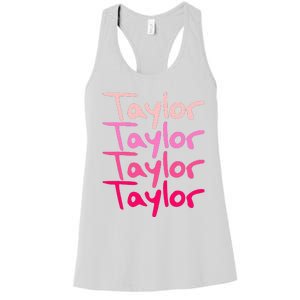 T.aylor Personalized Name Women's Racerback Tank