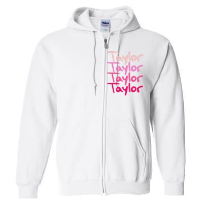 T.aylor Personalized Name Full Zip Hoodie