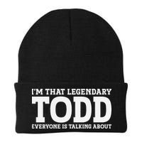 Todd Personal Name First Name Funny Todd Knit Cap Winter Beanie