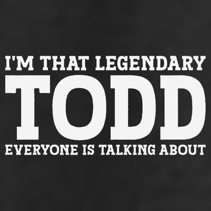 Todd Personal Name First Name Funny Todd Knit Cap Winter Beanie