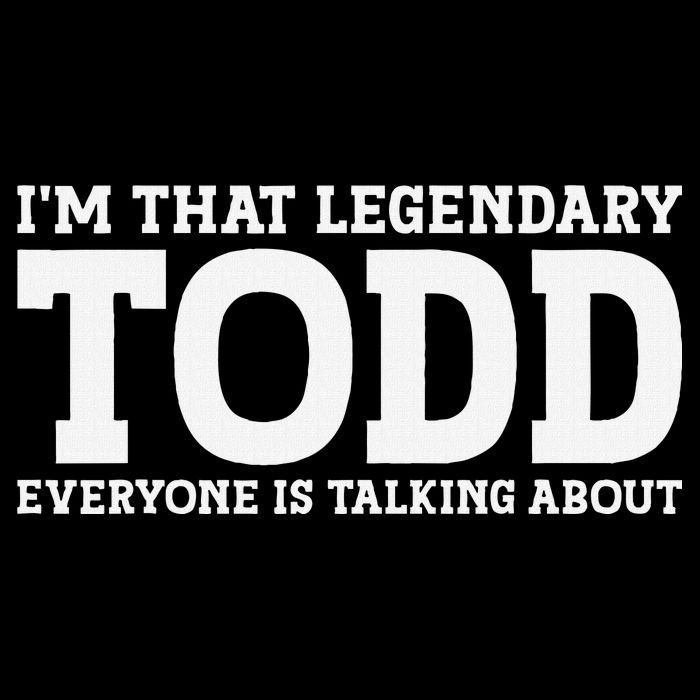 Todd Personal Name First Name Funny Todd Drawstring Bag