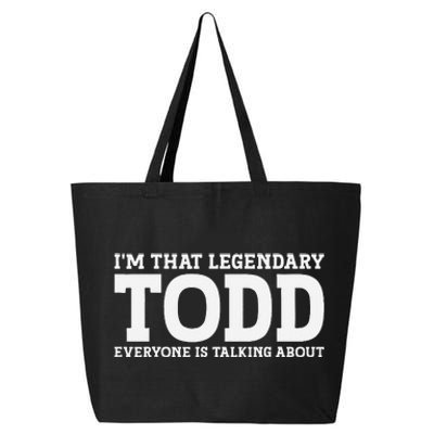 Todd Personal Name First Name Funny Todd 25L Jumbo Tote