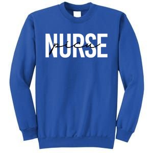 Trendy Picu Nurse Grey Crewneck Cute Gift Sweatshirt