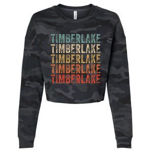 Timberlake Personalized Name I Love Timberlake Cropped Pullover Crew