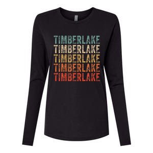 Timberlake Personalized Name I Love Timberlake Womens Cotton Relaxed Long Sleeve T-Shirt