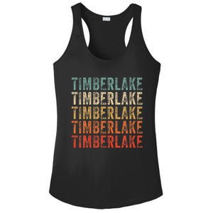 Timberlake Personalized Name I Love Timberlake Ladies PosiCharge Competitor Racerback Tank