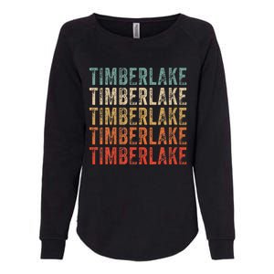 Timberlake Personalized Name I Love Timberlake Womens California Wash Sweatshirt