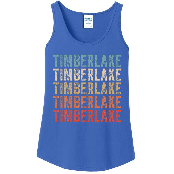 Timberlake Personalized Name I Love Timberlake Ladies Essential Tank