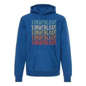 Timberlake Personalized Name I Love Timberlake Premium Hoodie