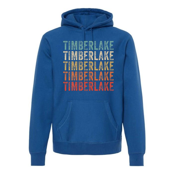 Timberlake Personalized Name I Love Timberlake Premium Hoodie