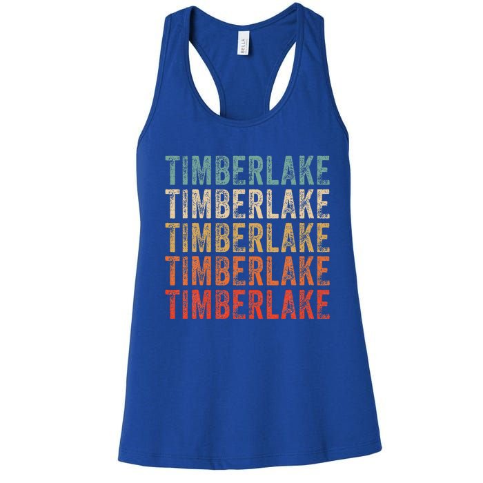 Timberlake Personalized Name I Love Timberlake Women's Racerback Tank