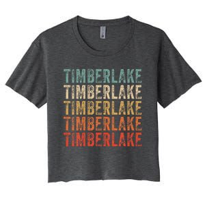 Timberlake Personalized Name I Love Timberlake Women's Crop Top Tee